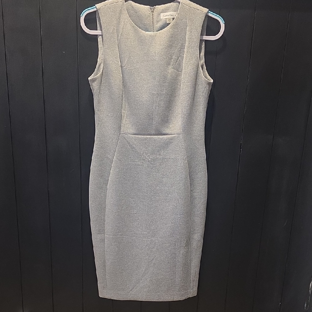 Calvin Klein Gray Midi Dress